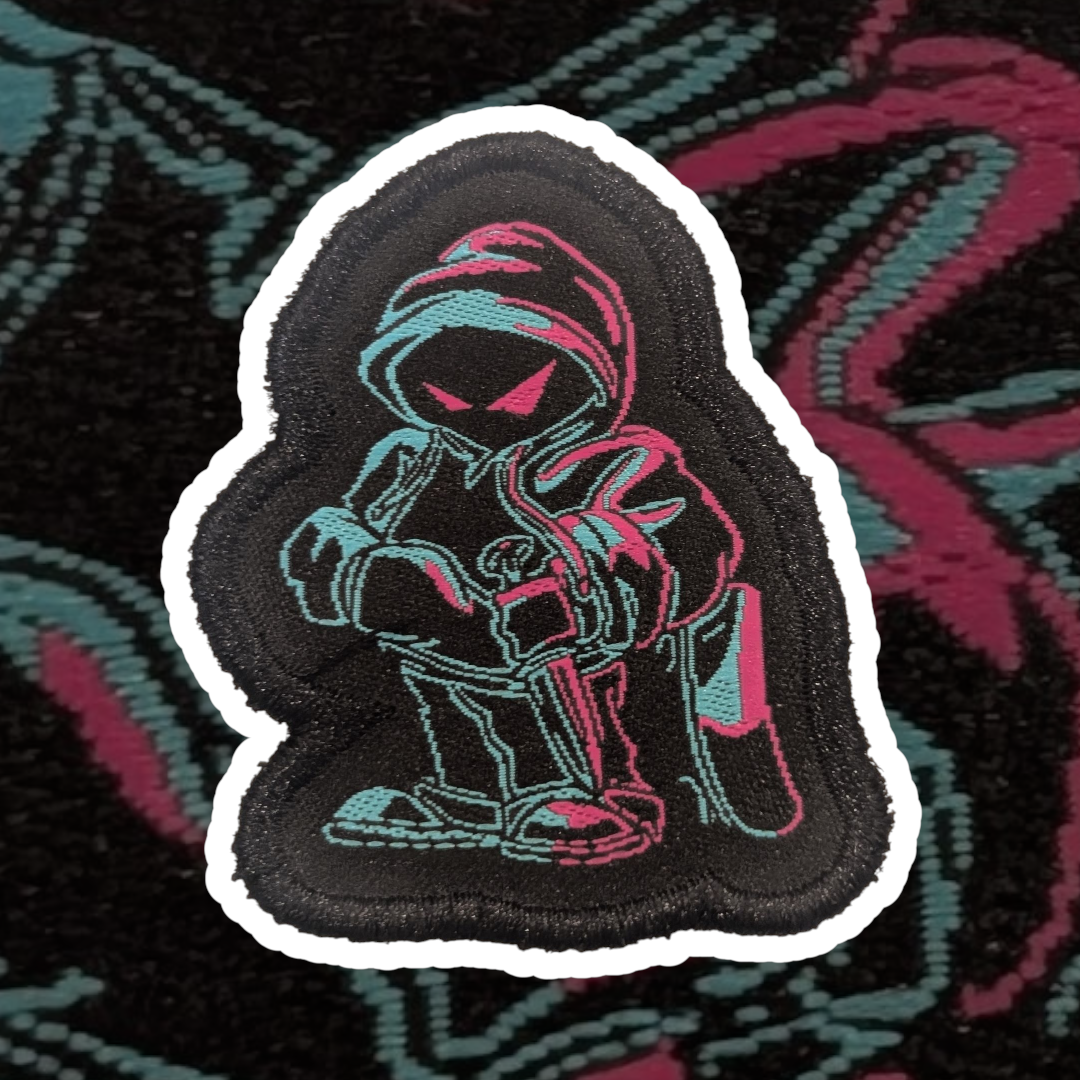 🕶️ MINI PATCH: “Modern Phantom ” (1" Velcro Morale Patch)