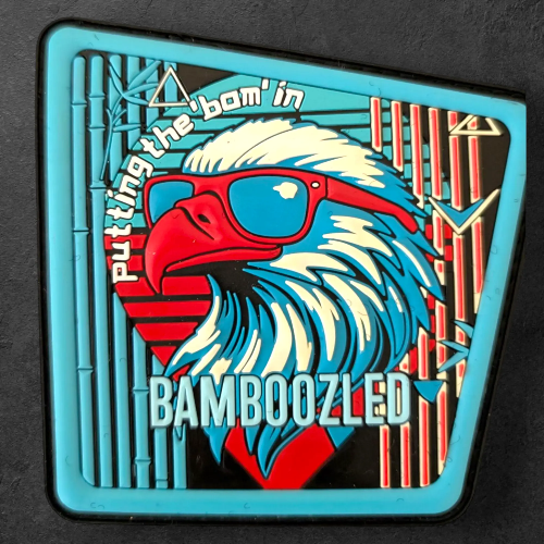 bamboozled pvc morale patch retro eagle tactical design 