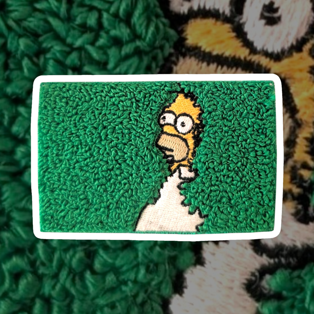 Homer Bush Patch – Chenille-textured Meme Patch