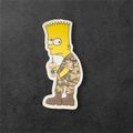 deployed airman military humor sticker vinyl decal close up