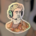 holographic pilot aviation humor vinyl sticker reflective decal 