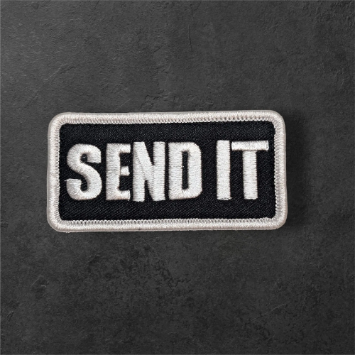 minimalist tactical morale embroidered patch clean design 