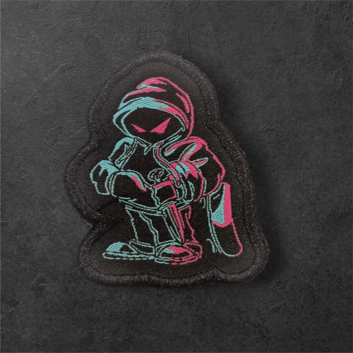 modern phantom mini velcro morale patch tactical design detail