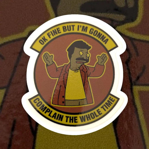 ok fine but im gonna complain funny quote vinyl sticker decal 