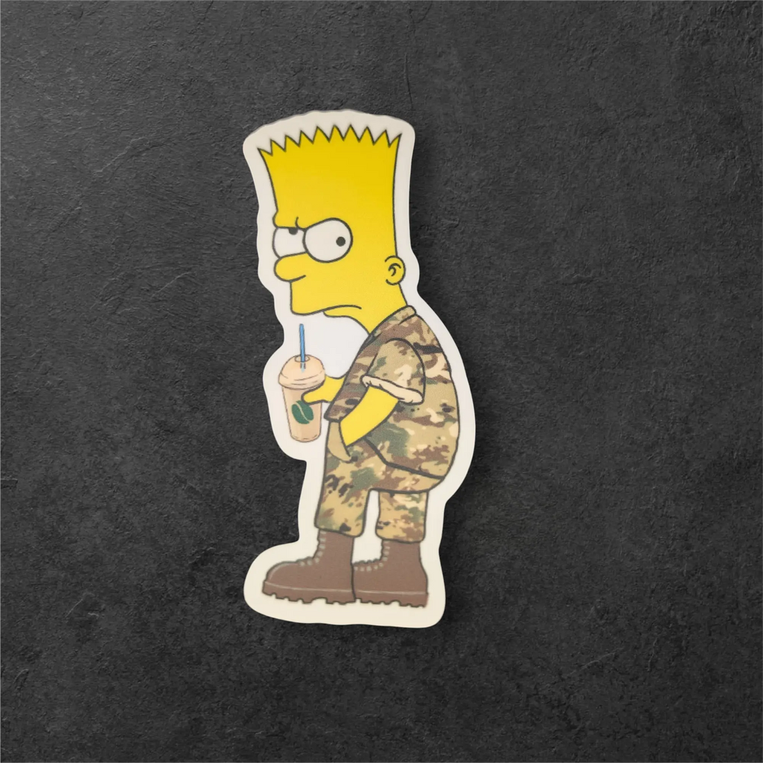 Bart the Deployed Airman – “Green Bean Classic” Edition 4" Sticker SCIF Rat Supply Co