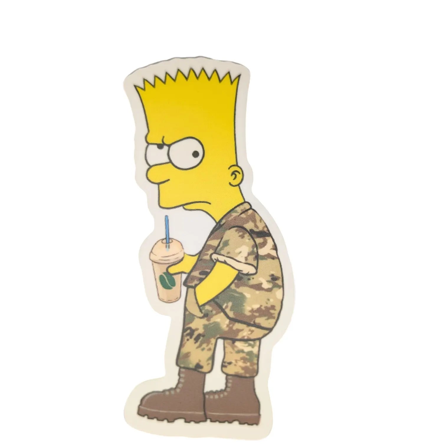 Bart the Deployed Airman – “Green Bean Classic” Edition 4" Sticker SCIF Rat Supply Co