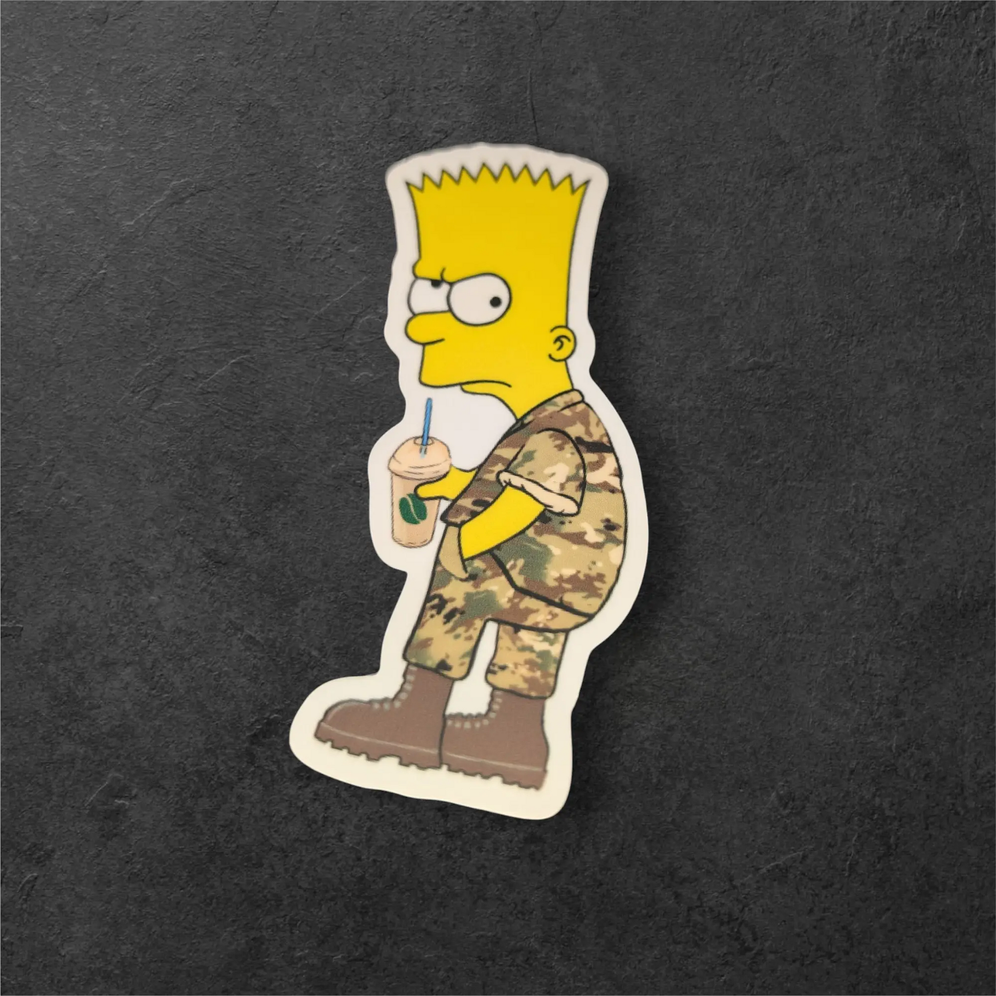Bart the Deployed Airman – “Green Bean Classic” Edition 4" Sticker SCIF Rat Supply Co