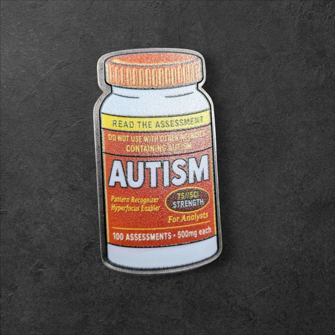 Autism Rx — 2" Badge Reel Cover | TS//SCI Strength