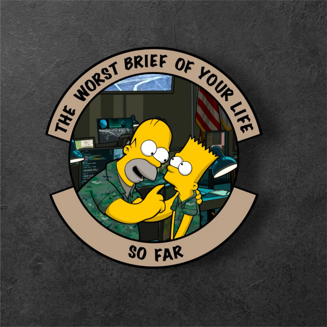 Worst Brief of Your Life (…So Far) — Intel Briefer Morale3" Sticker SCIF Rat Supply Co