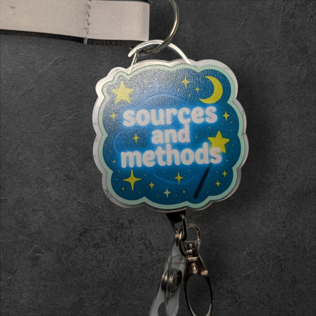 Sources and Methods — 2" Badge Reel Cover