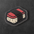 spam musubi mini morale patch tactical food design close up
