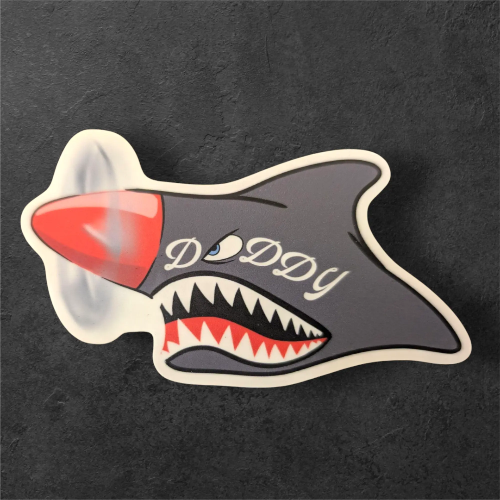 vintage shark mouth aviation nose art 